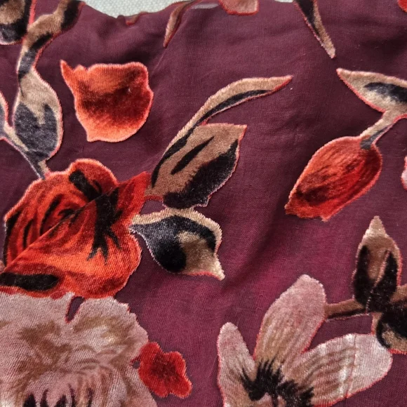 Floral Velvet Shoulder Bag - Picture 9 of 14